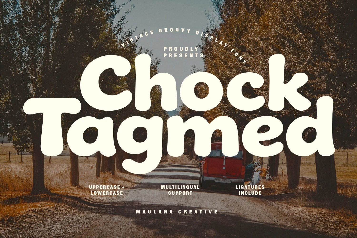 Chock Tagmed Font preview from a Sans Serif Fonts collection