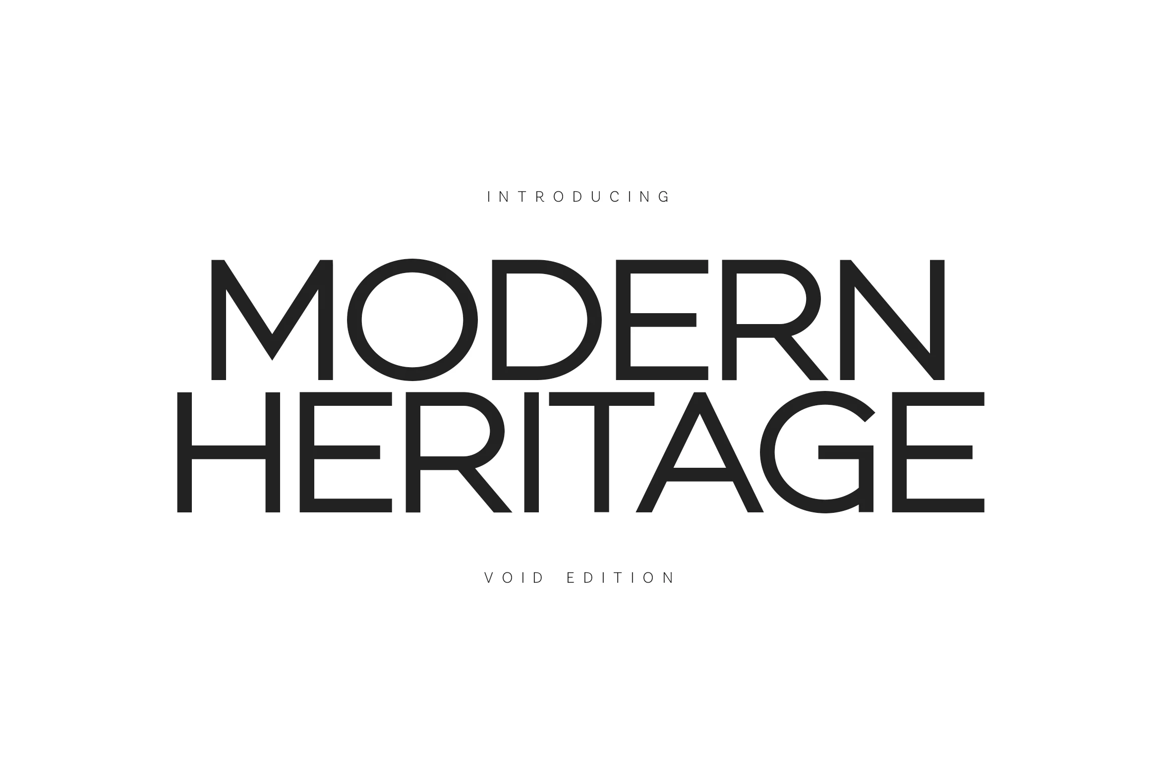 Modern Heritage Font preview from a Sans Serif Fonts collection