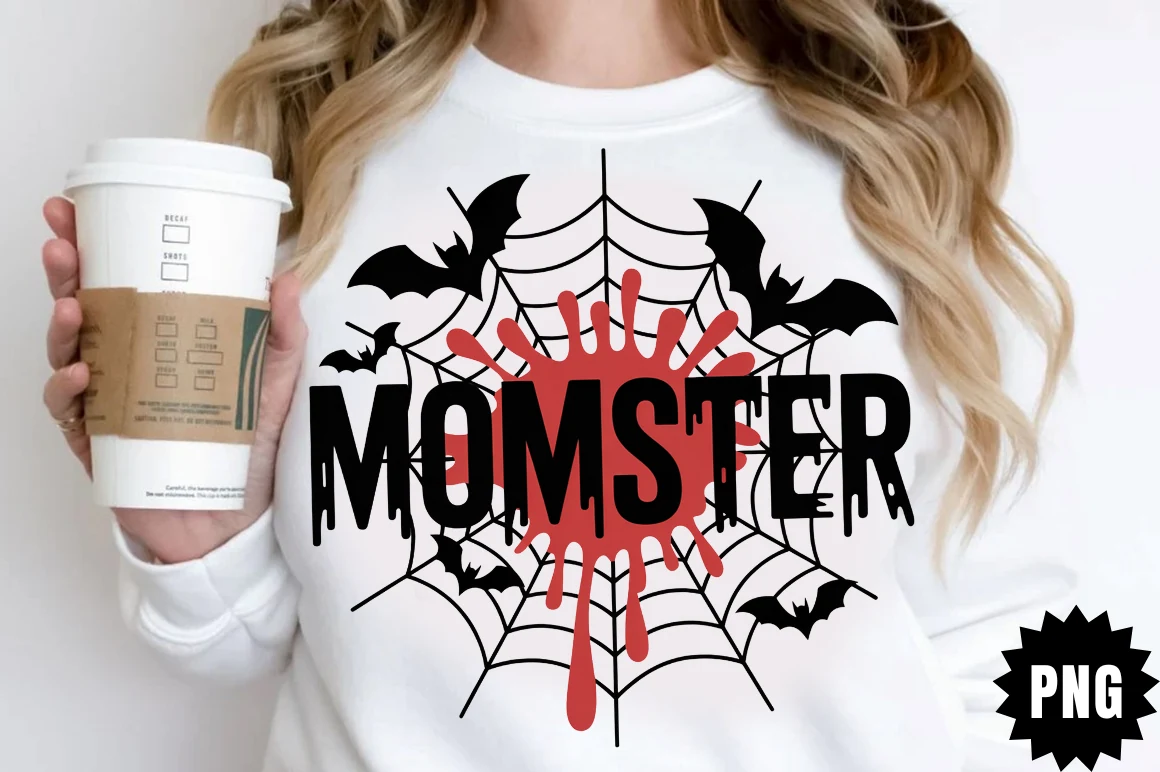 Funny Halloween Momster PNG SVG design preview