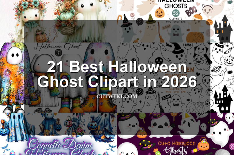 21 Best Halloween Ghost Clipart in 2026 article preview collage featuring 10 design examples.