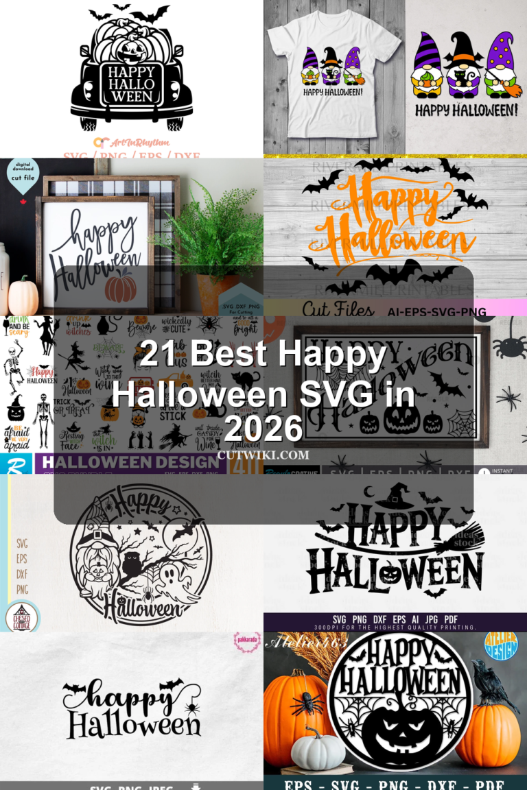 21 Best Happy Halloween SVG in 2026 article preview collage featuring 10 design examples.