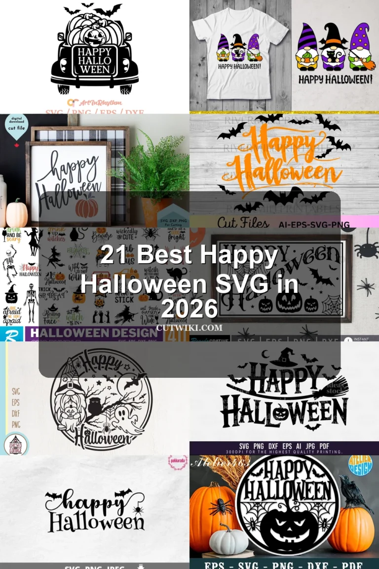 21 Best Happy Halloween SVG in 2026 article preview collage featuring 10 design examples.