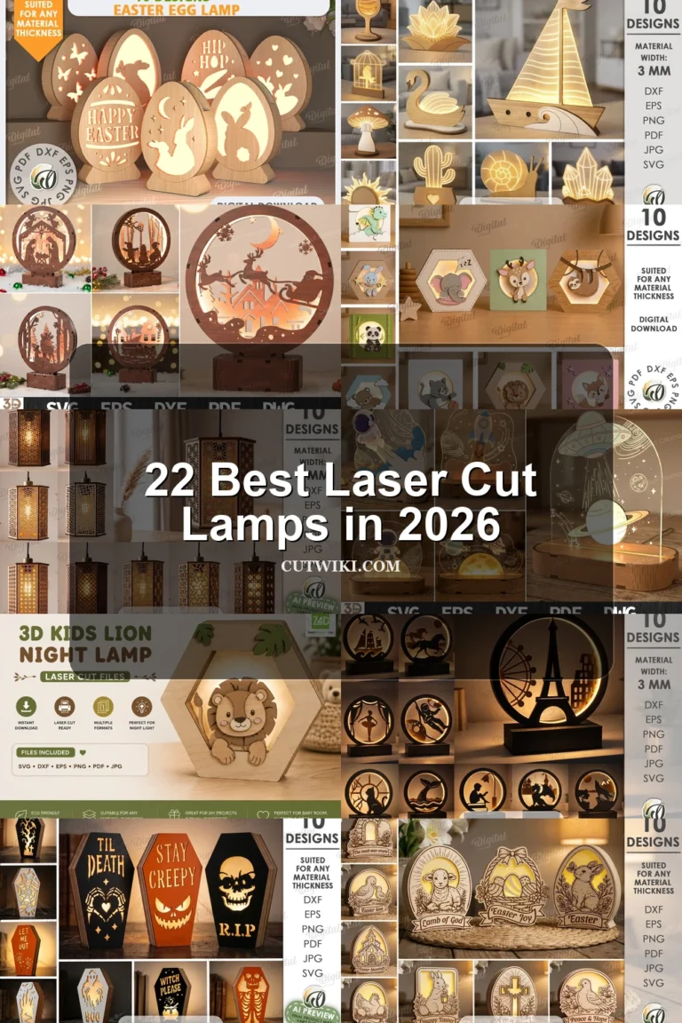 22 Best Laser Cut Lamps in 2026 article preview collage featuring 10 design examples.