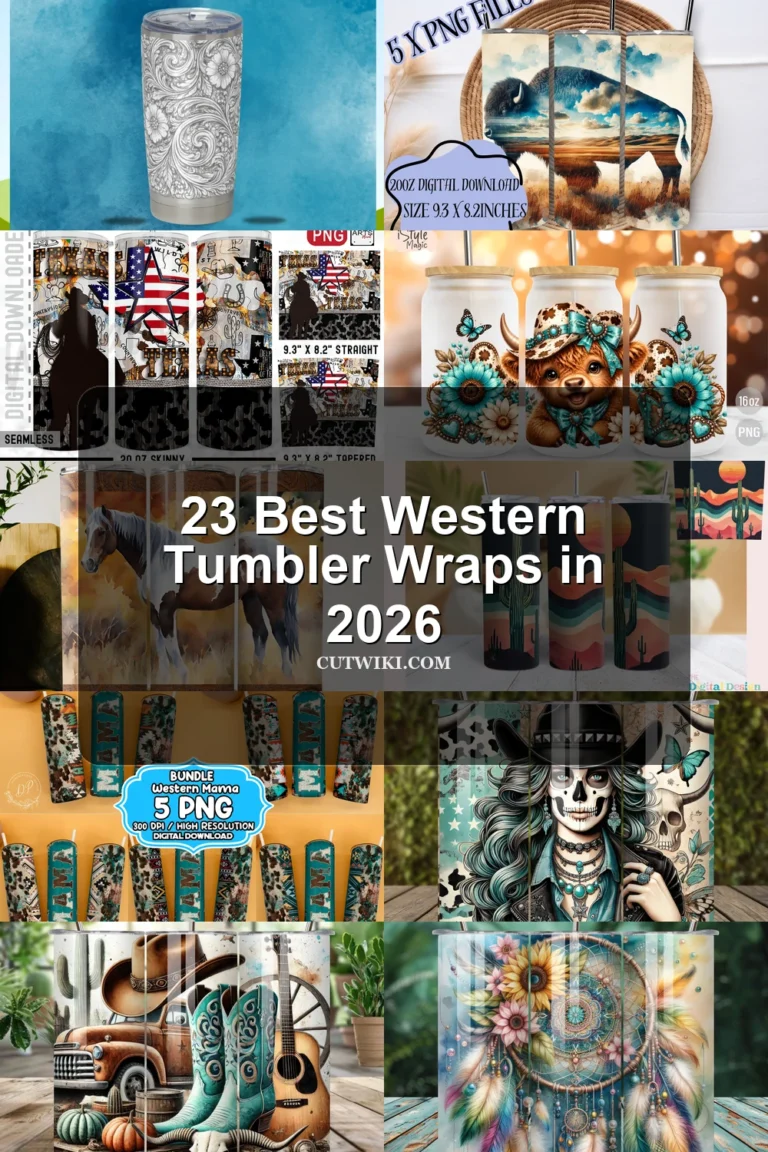 23 Best Western Tumbler Wraps in 2026 article preview collage featuring 10 design examples.