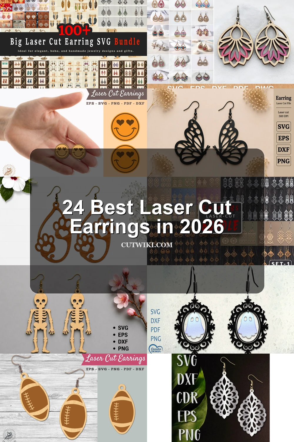 24 Best Laser Cut Earrings in 2026 article preview collage featuring 10 design examples.
