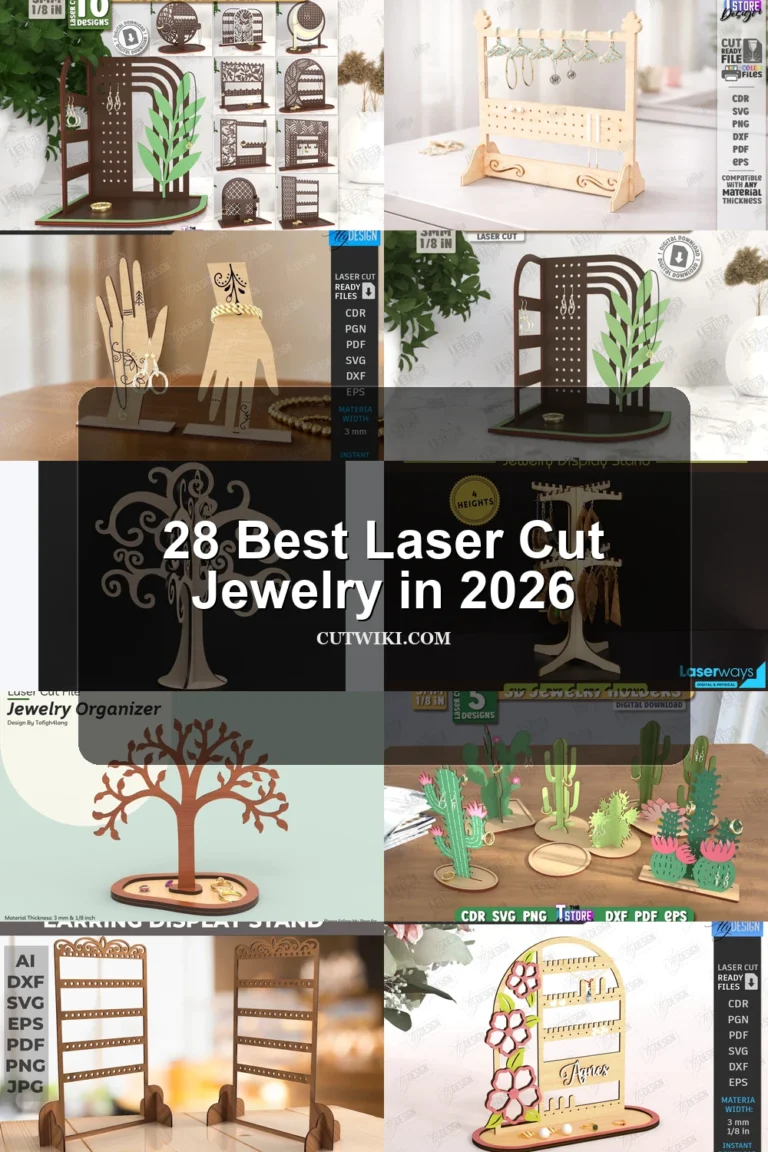 28 Best Laser Cut Jewelry in 2026 article preview collage featuring 10 design examples.