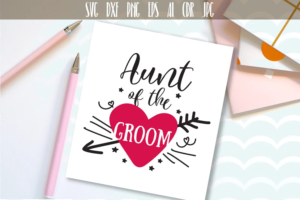Aunt of the Groom SVG SVG design preview