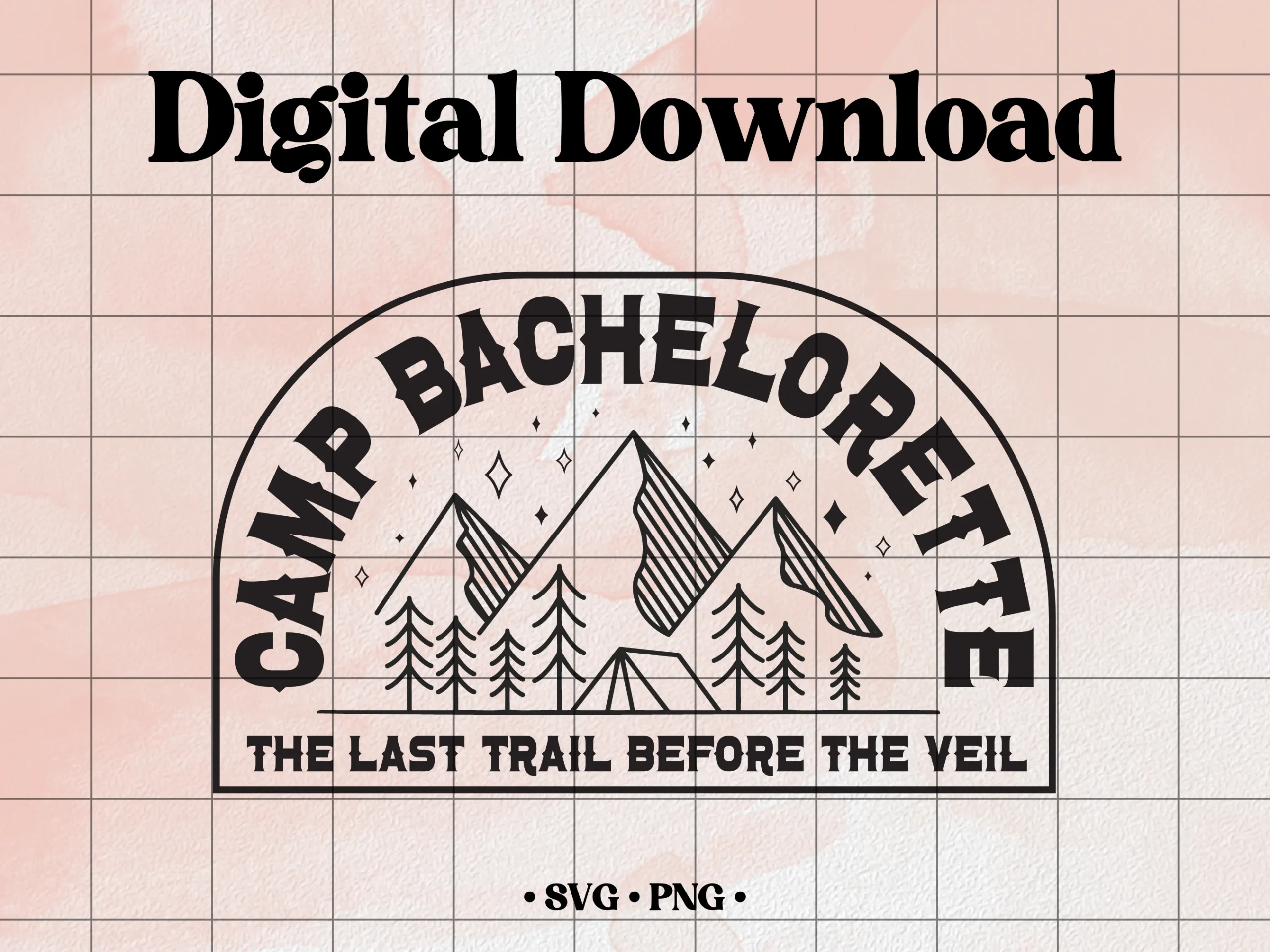Camp Bachelorette SVG Bach Party Design SVG design preview