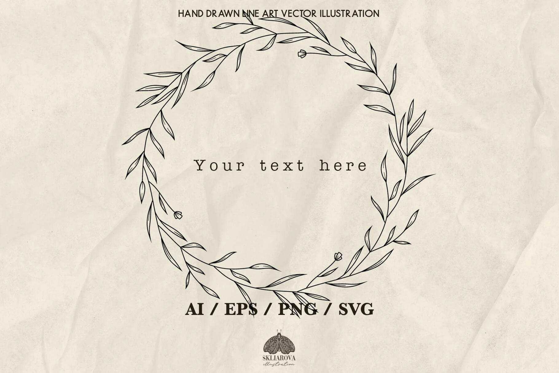 Fall Floral Wreath Svg Png Eps featuring botanical wreath and willow branches