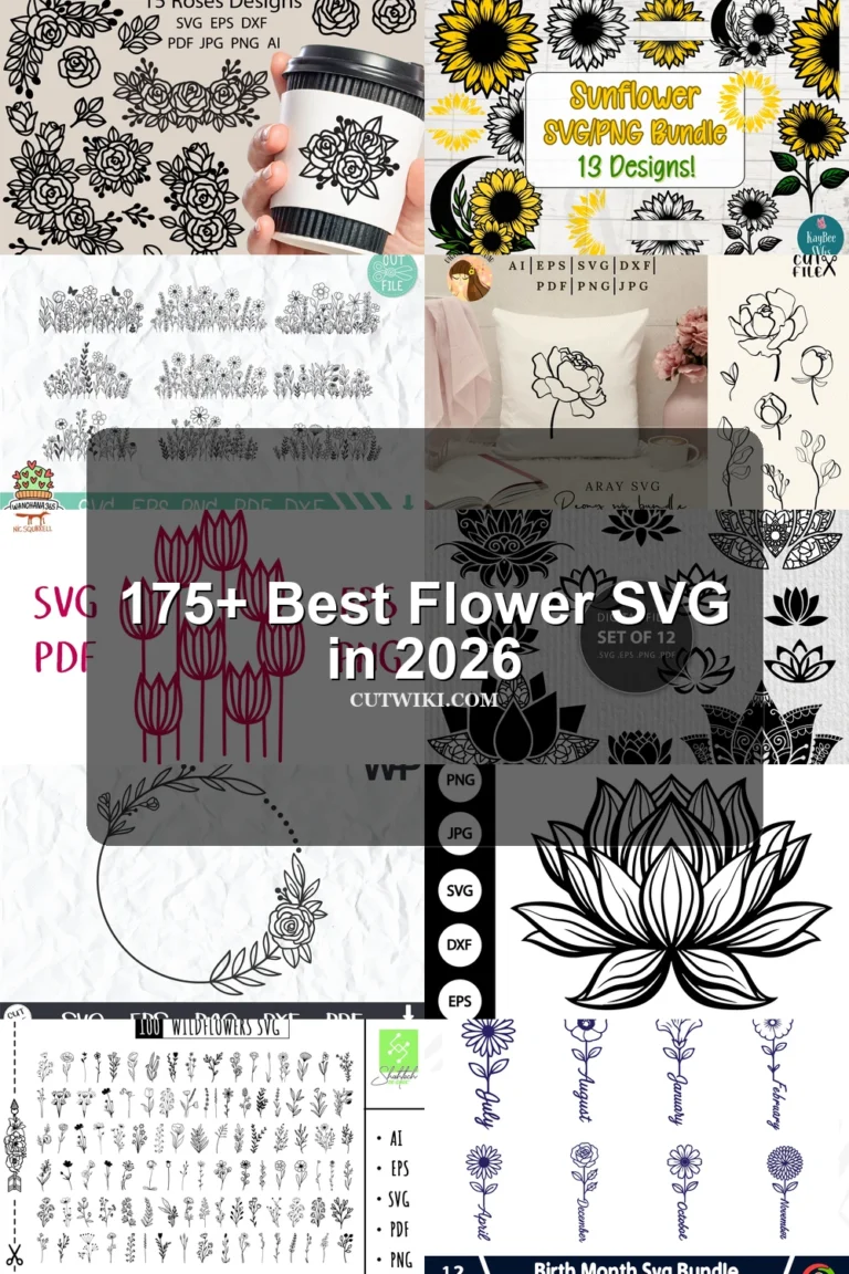 175+ Flower SVG collection preview