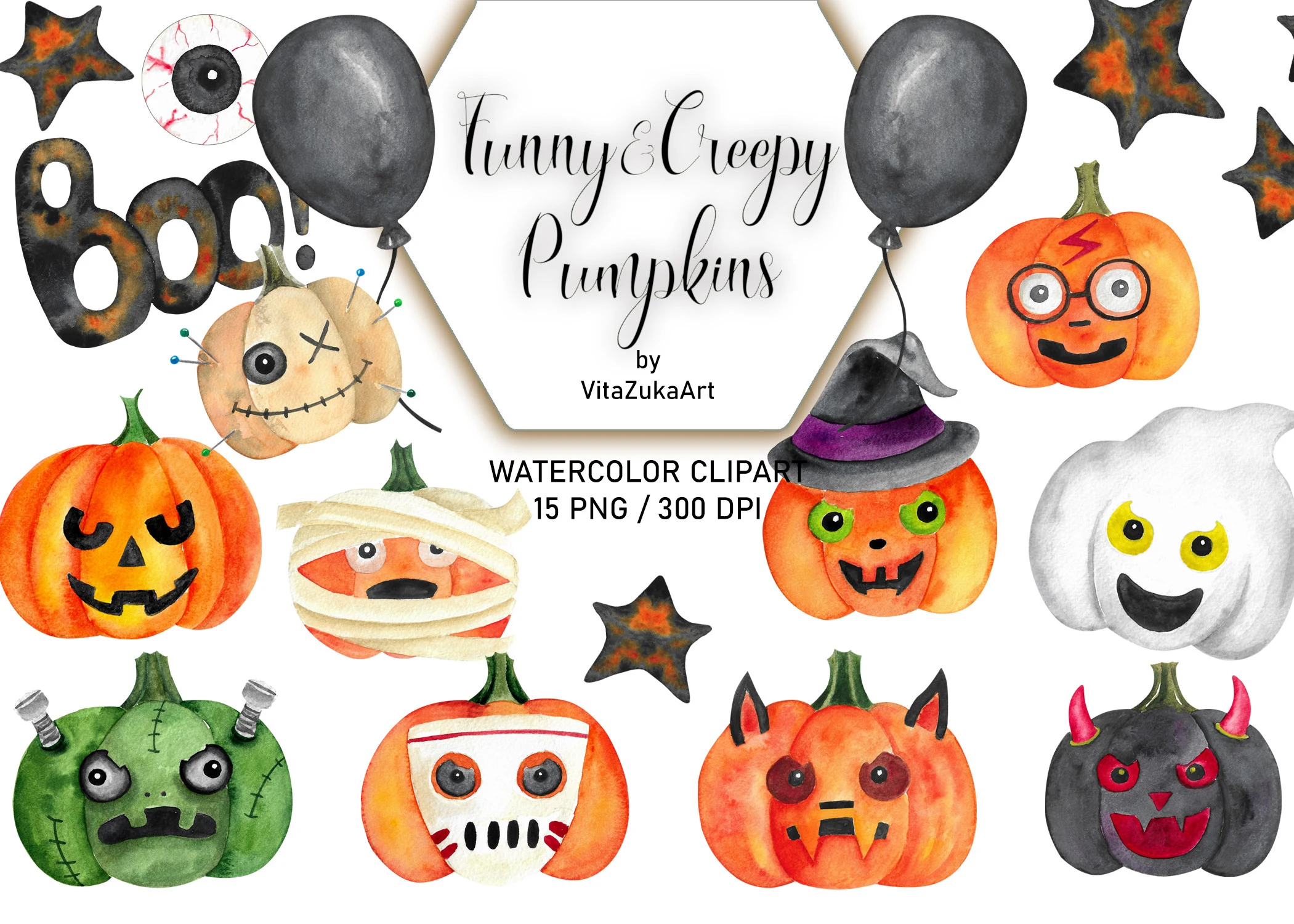 Funny Halloween Pumpkin Clipart clipart design preview