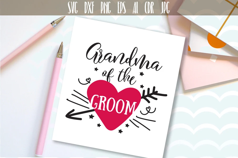 Grandma of the Groom SVG SVG design preview