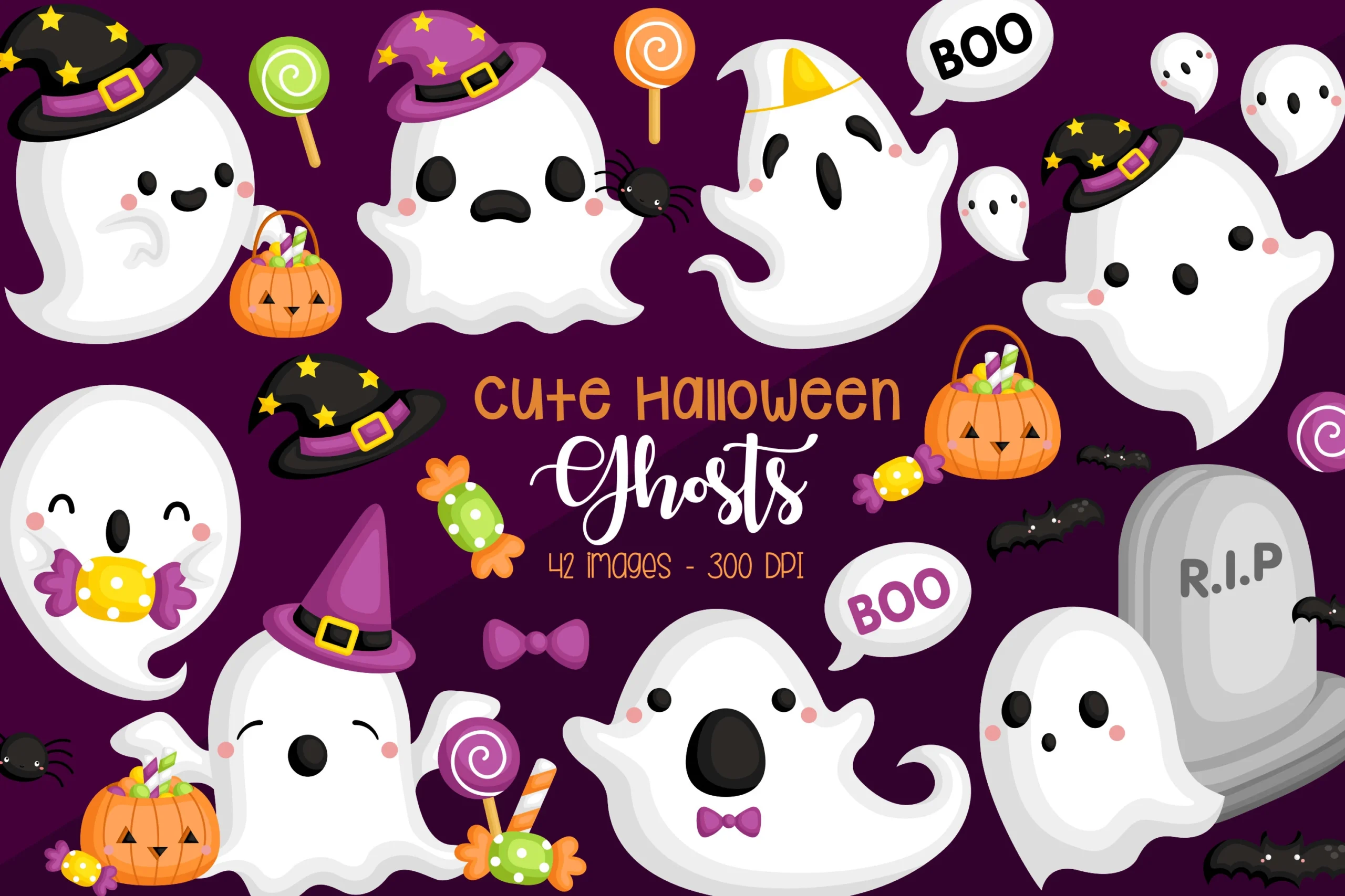 Halloween Ghost Clipart clipart design preview