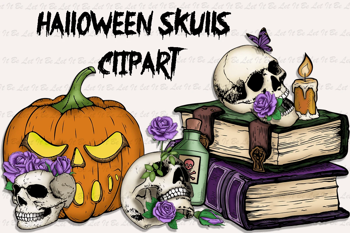 Halloween Skull Clipart clipart design preview