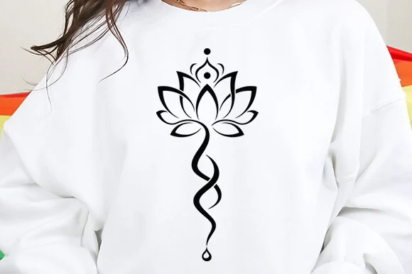 Lotus Flower SVG, Lotus SVG, Namaste SVG SVG design preview
