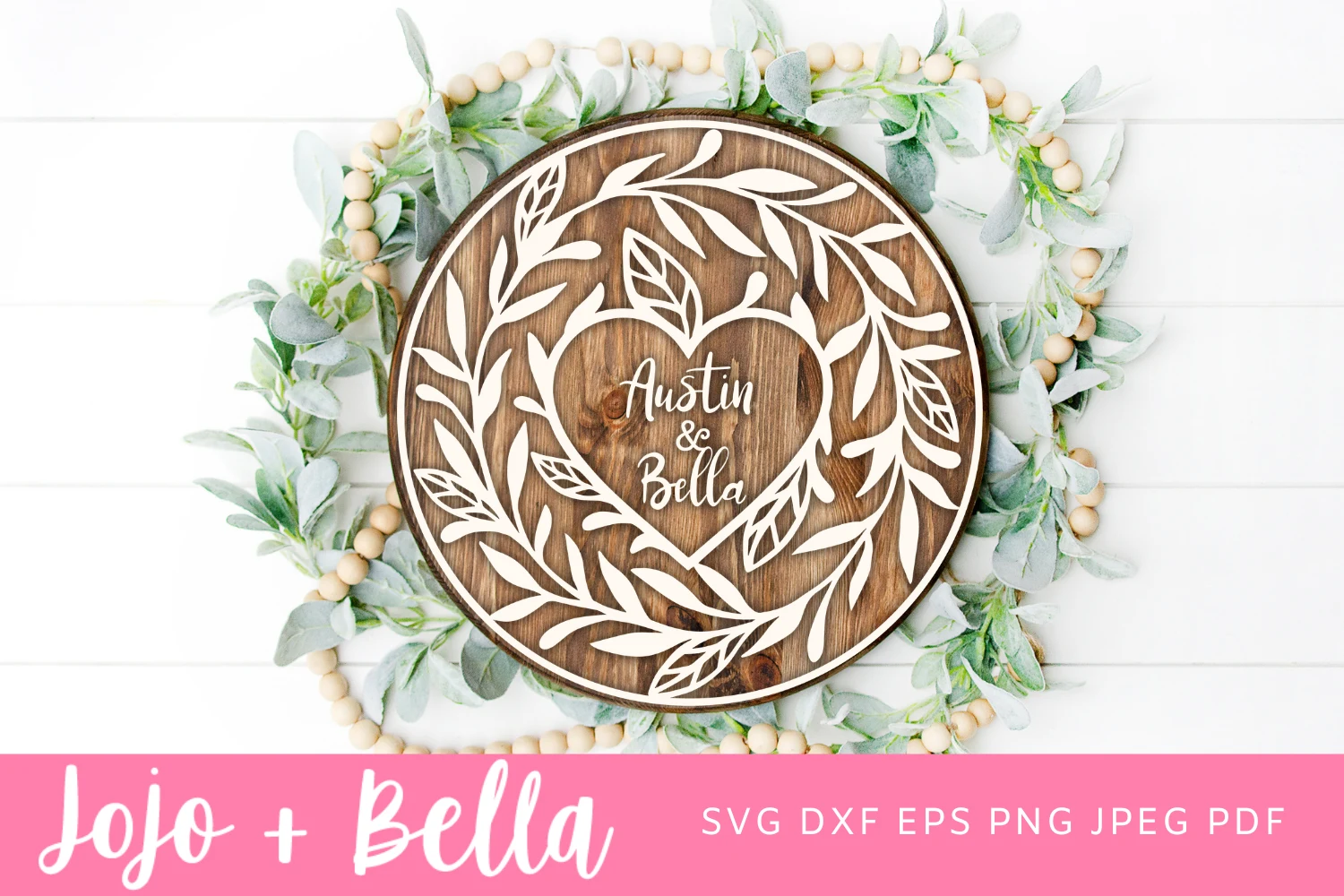 Personalized Wedding Sign Svg, Wedding preview showing SVG design with silhouette