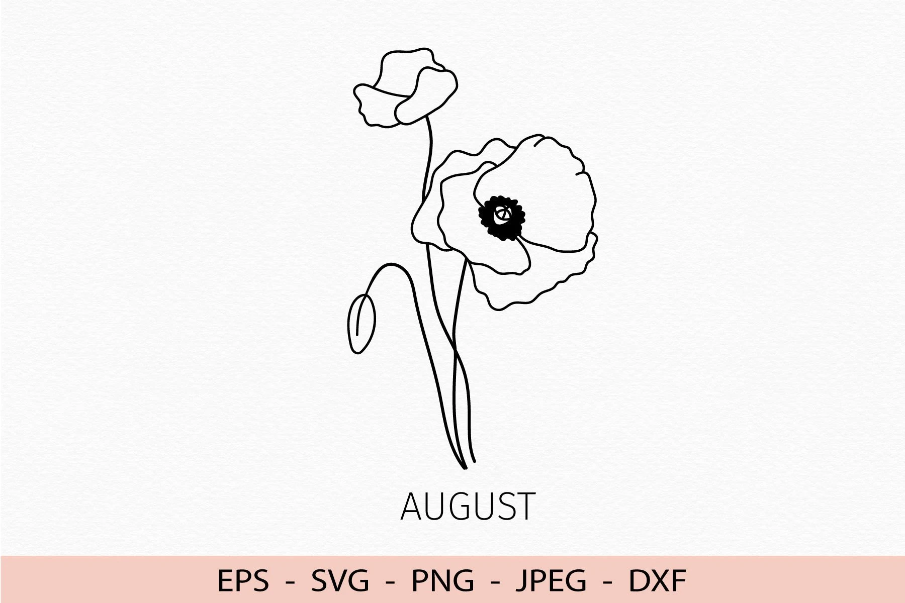 Poppy Birth Flower Svg California Png SVG design preview