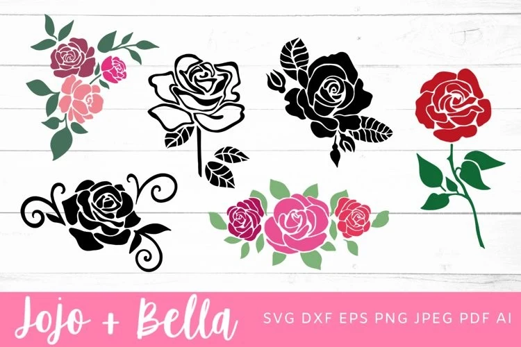 Rose Svg, Svg Bundle, Flower Svg SVG design preview