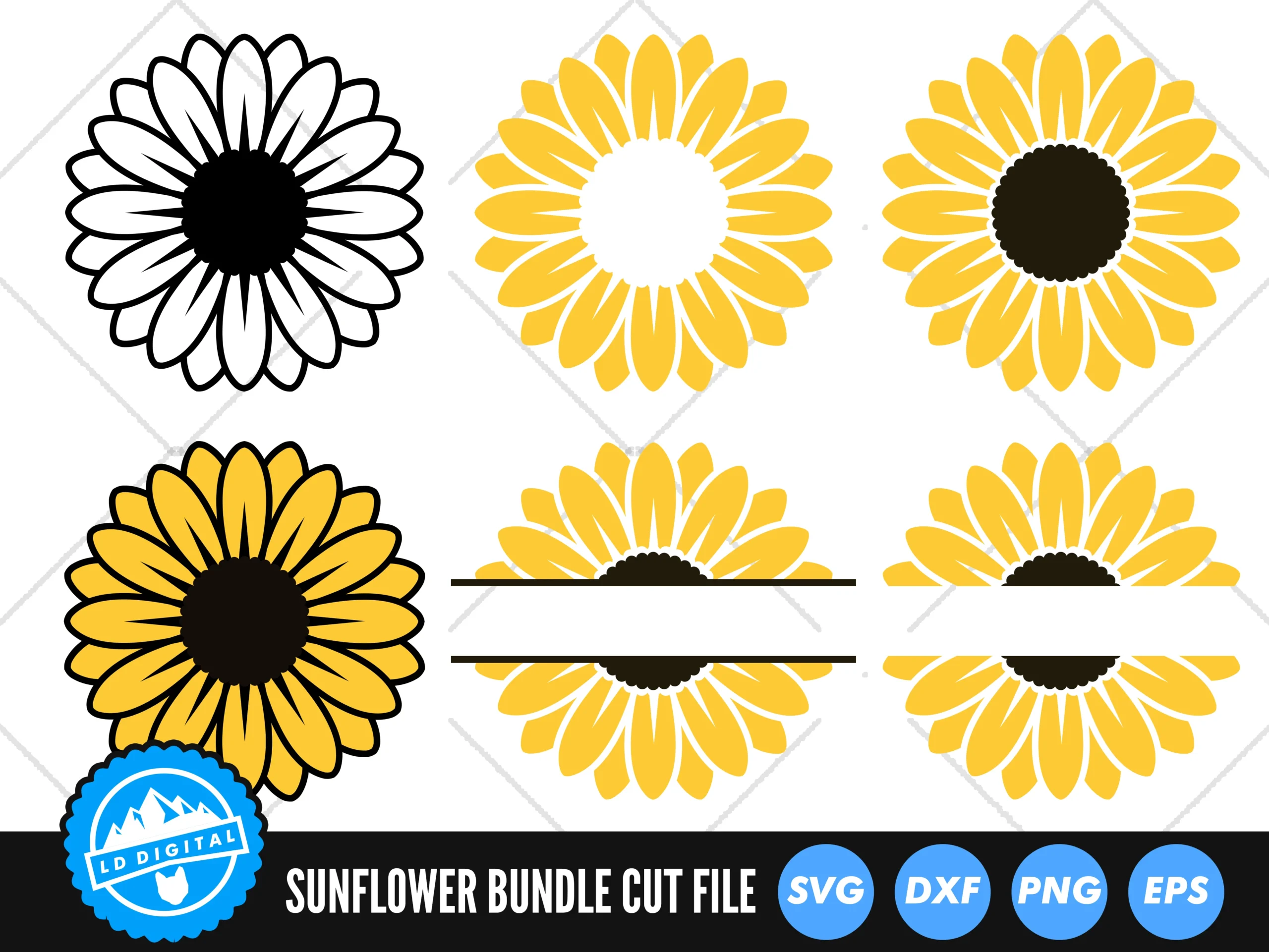 Sunflower Bundle | Sunflower SVG SVG design preview