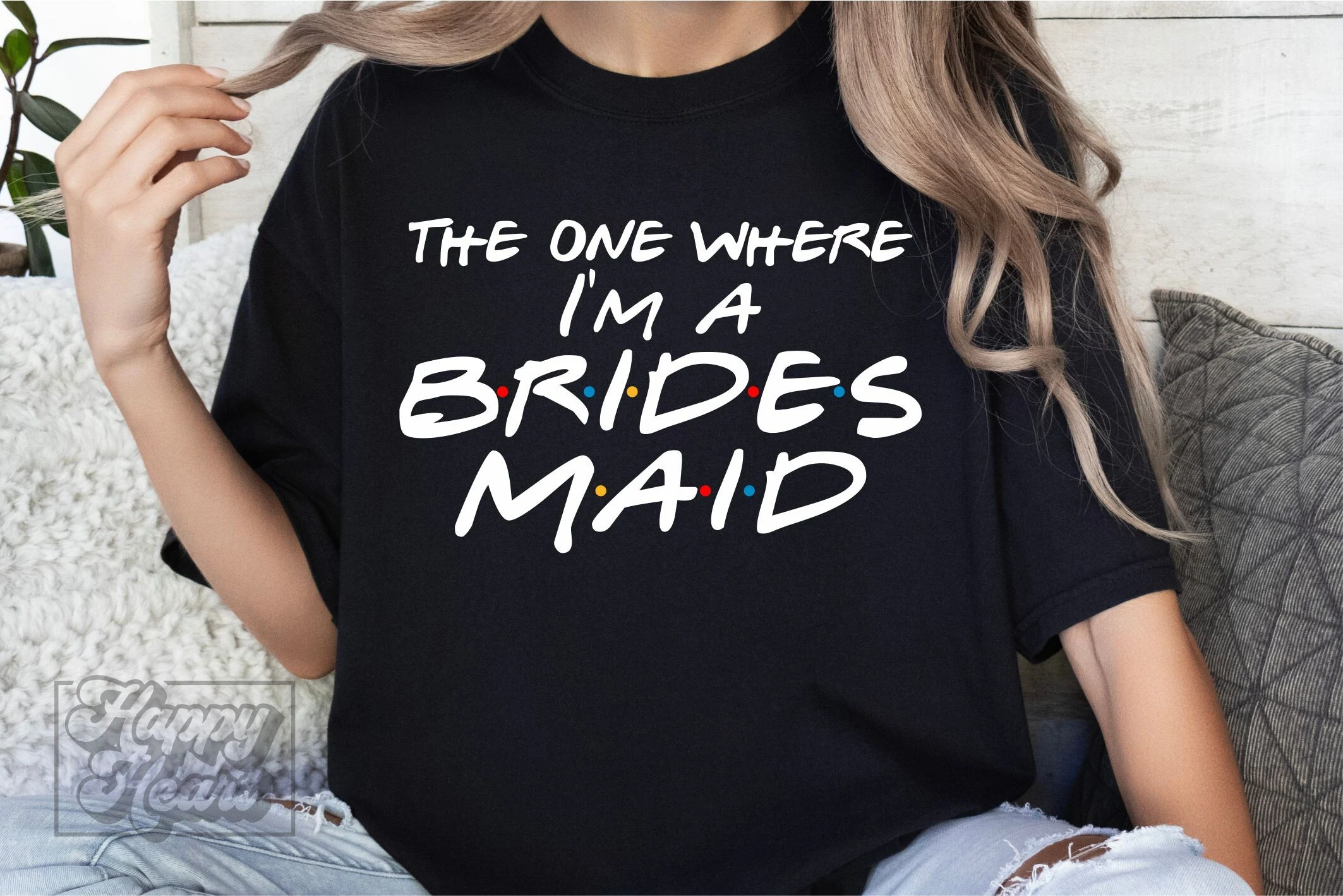 The One Where I'm a Bridesmaid SVG PNG preview showing SVG design with silhouette
