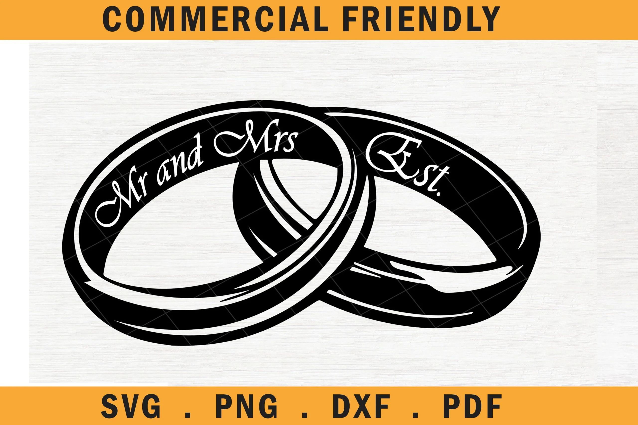 Wedding Ring Svg,mr Mrs Wedding Band Svg featuring wedding rings and interlocking rings