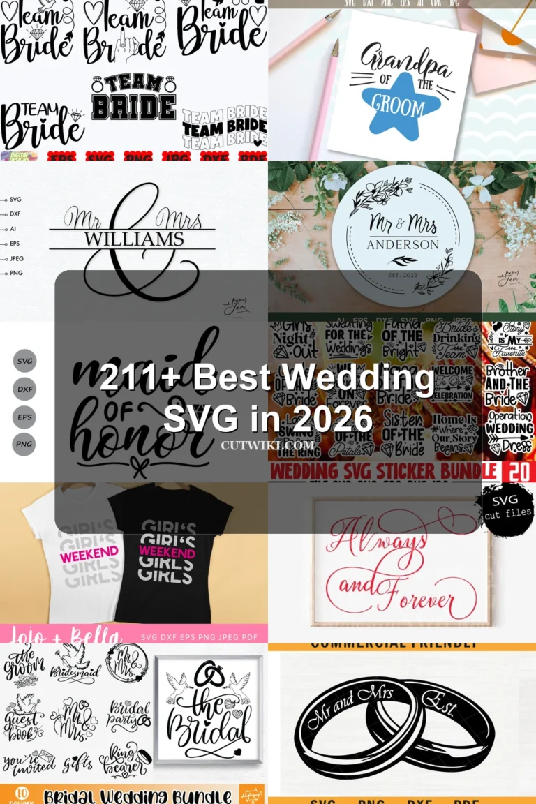 211+ Wedding SVG collection preview
