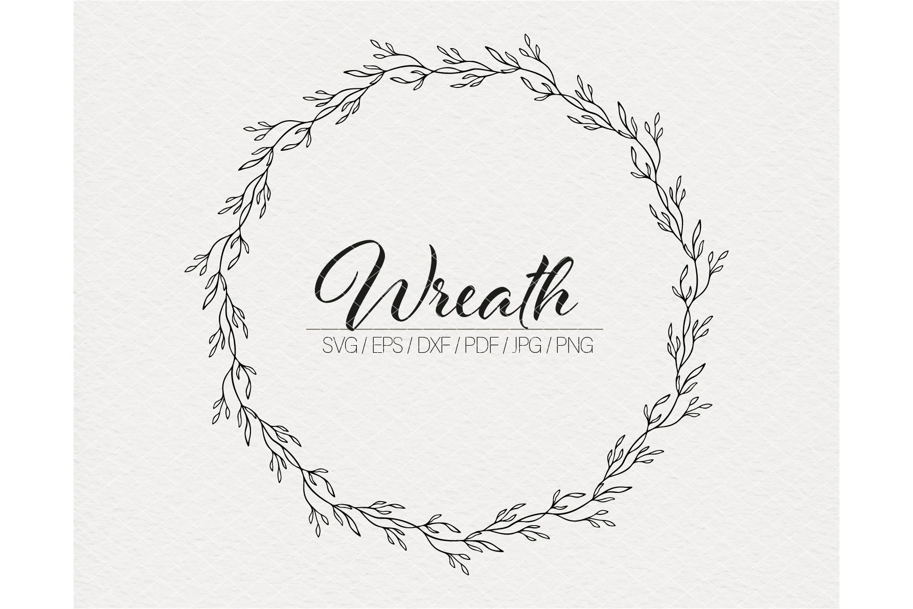 Wreath Svg File Floral Wreath Svg Leaves featuring wreath and foliage