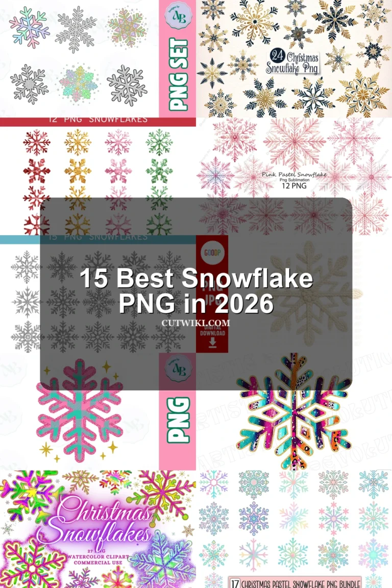 15 Best Snowflake PNG in 2026 article preview collage featuring 10 design examples.