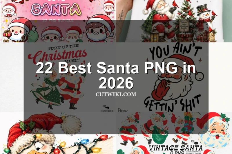 22 Best Santa PNG in 2026 article preview collage featuring 10 design examples.
