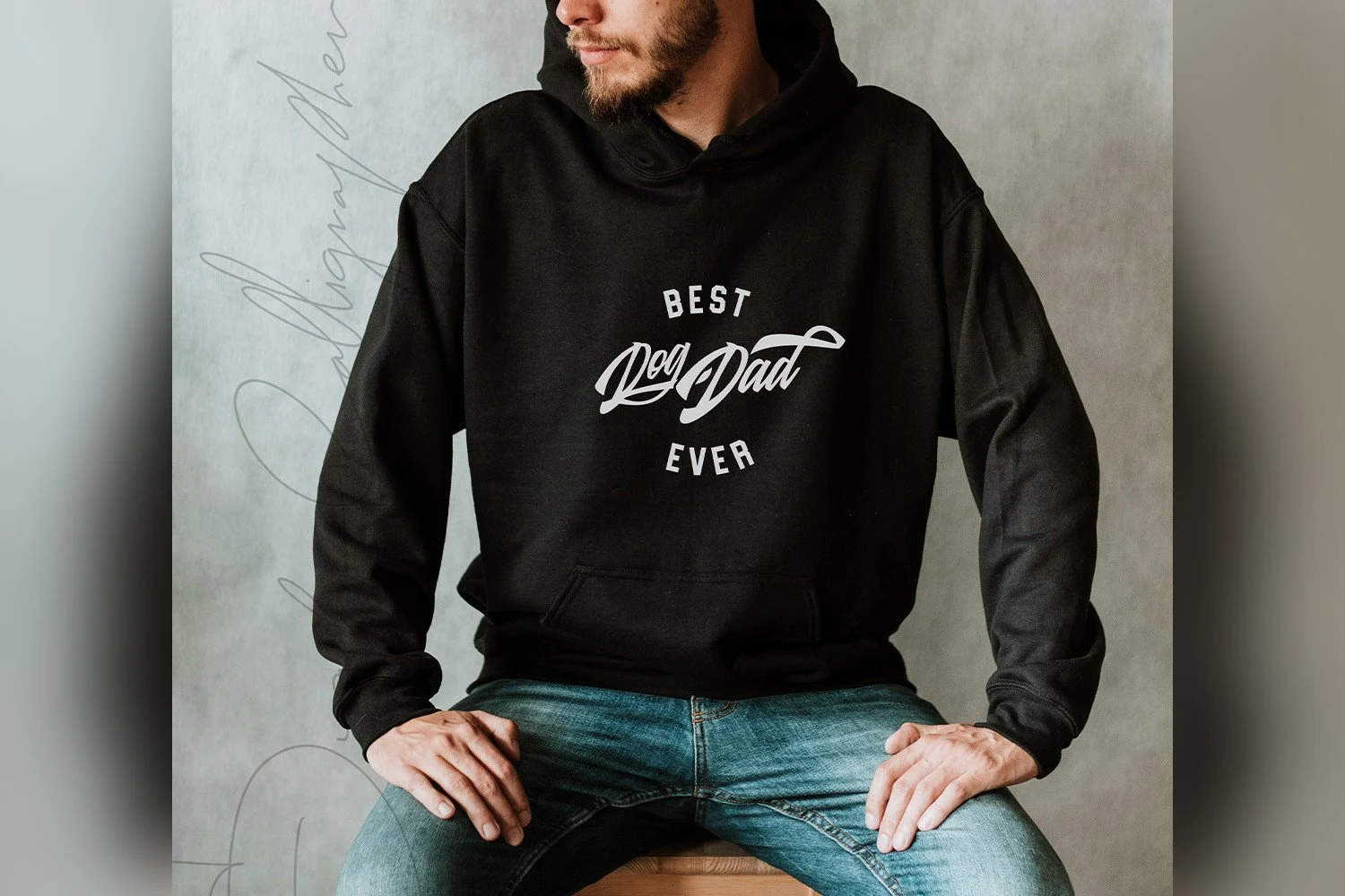 Best Dog Dad Ever Svg Funny Shirt Pod featuring text and lettering