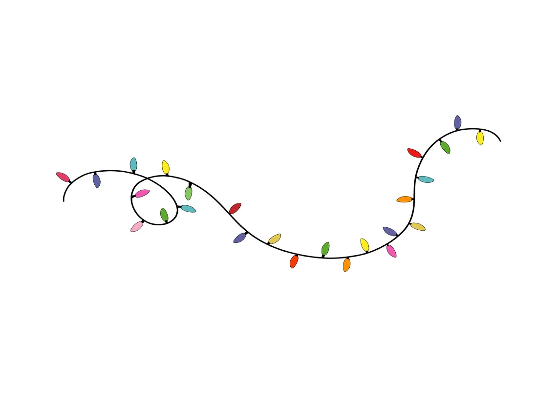 Christmas Lights preview showing Christmas motifs with repeat-based layout