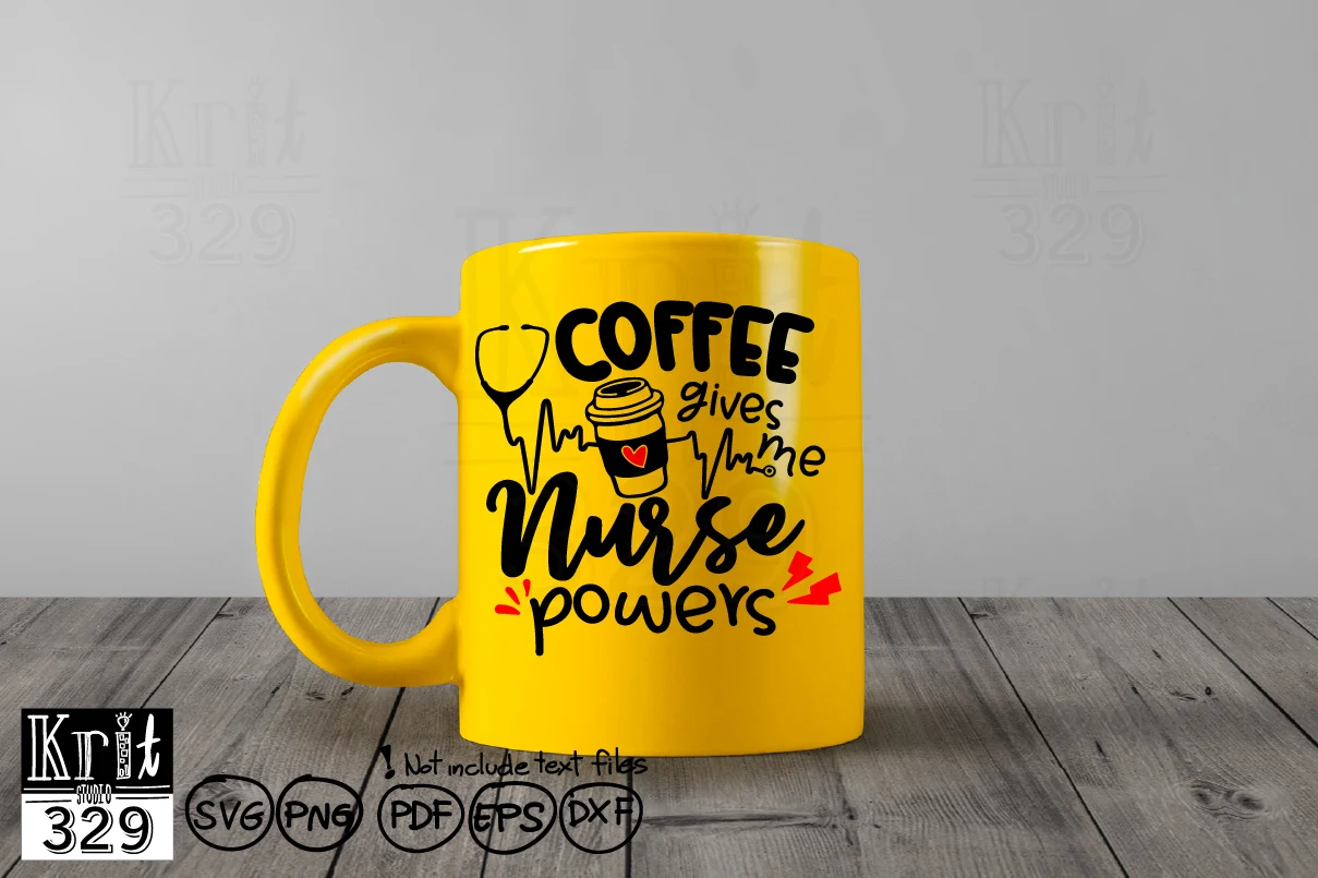 Coffee Nurse Stethoscope Svg SVG design preview