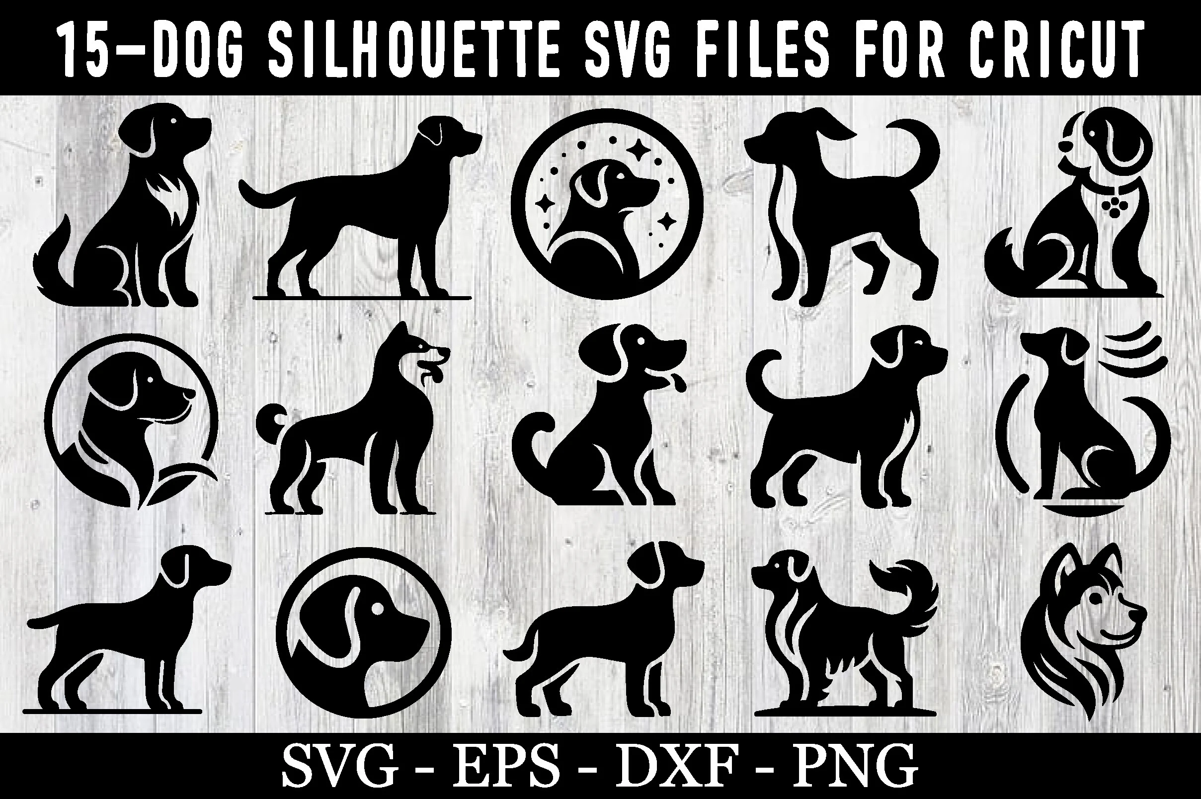 Dog Silhouette, Dog Cut Files, Dog SVG featuring dogs and silhouette