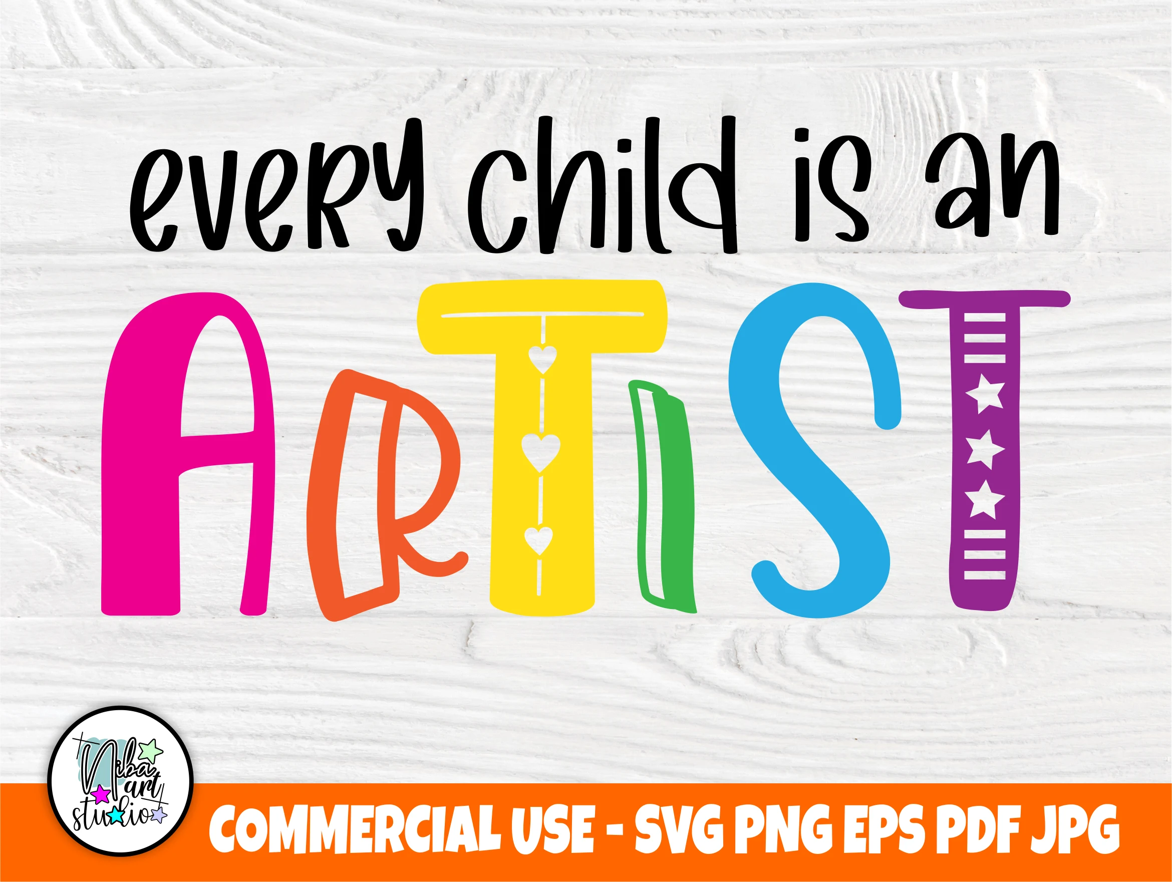 Every Child is an Artist SVG, Kids Svg SVG design preview