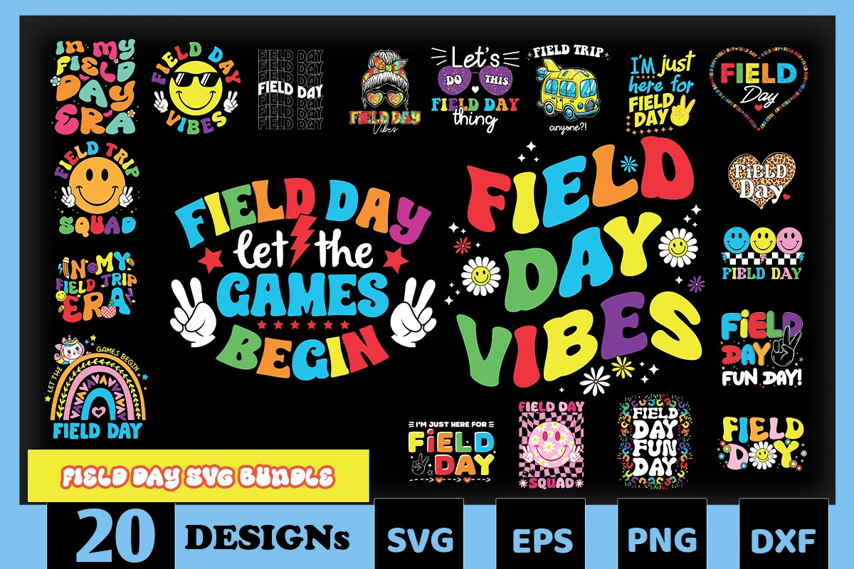 Field Day SVG Bundle SVG design preview