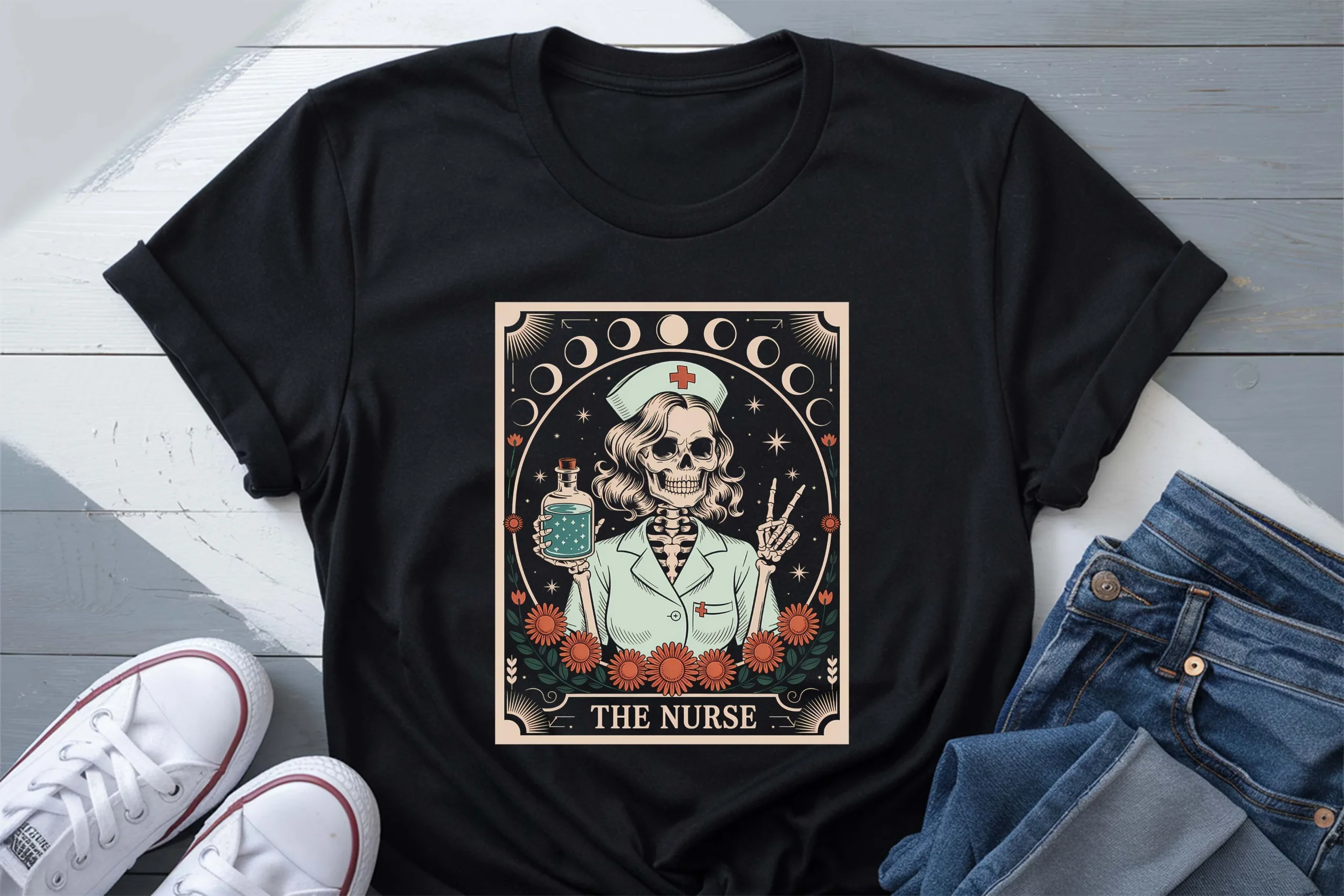 Funny Skeleton the Nurse PNG featuring skeleton and nurse