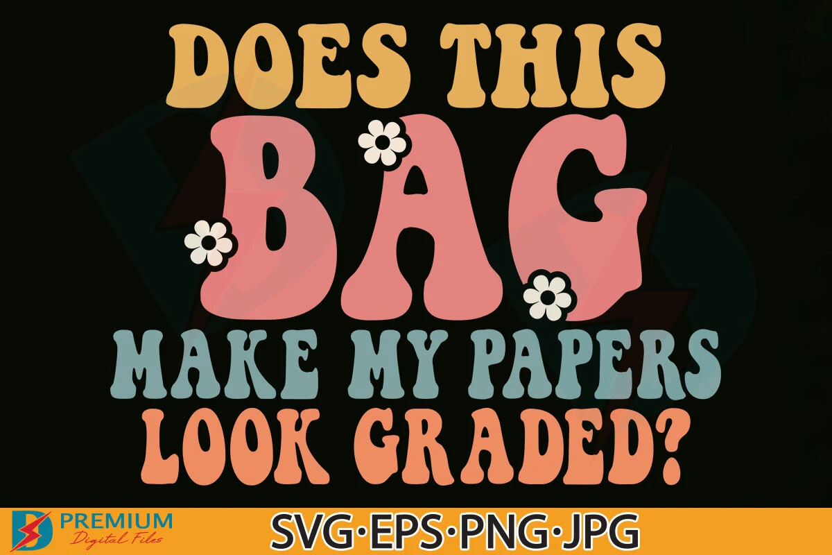 Funny Teacher Tote Bag SVG PNG, Gift SVG design preview