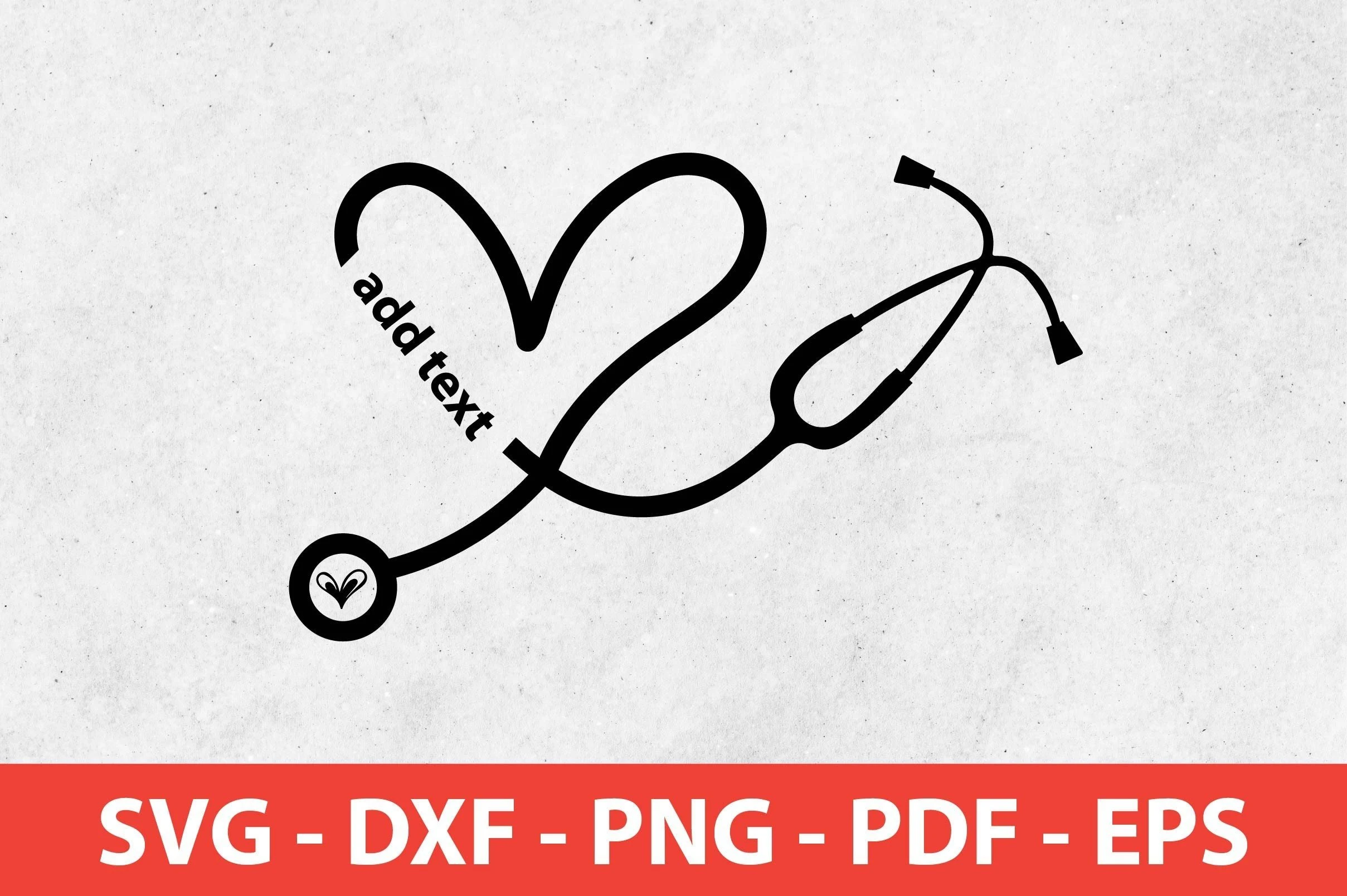Heart Stethoscope SVG featuring stethoscope and heart