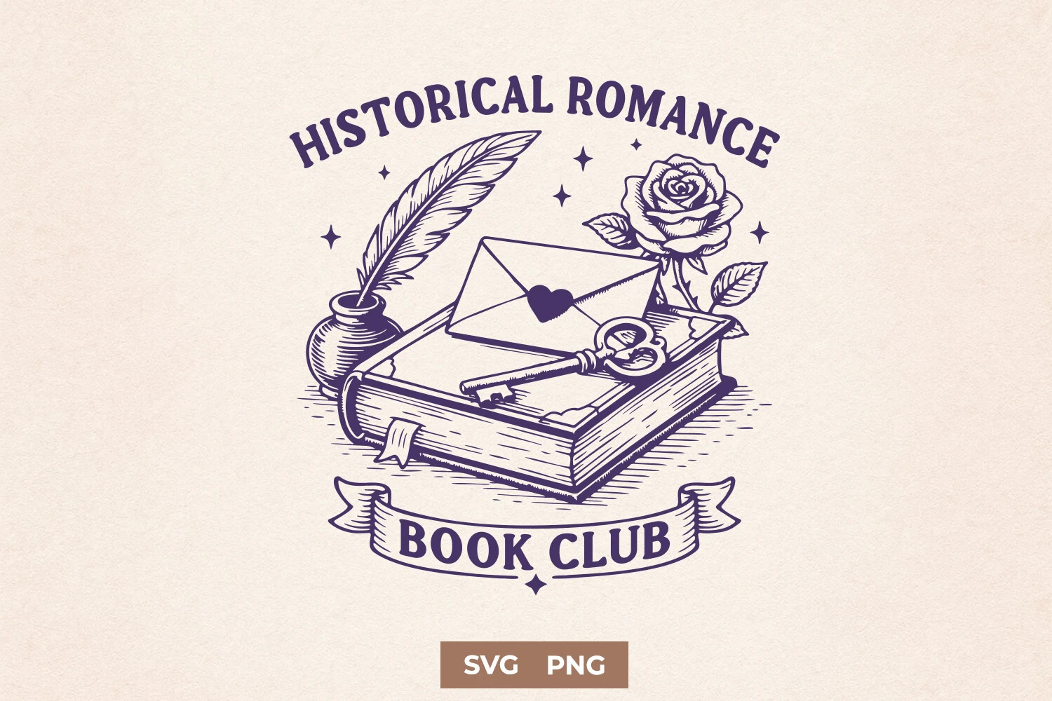 Historical Romance Book Club Funny SVG SVG design preview