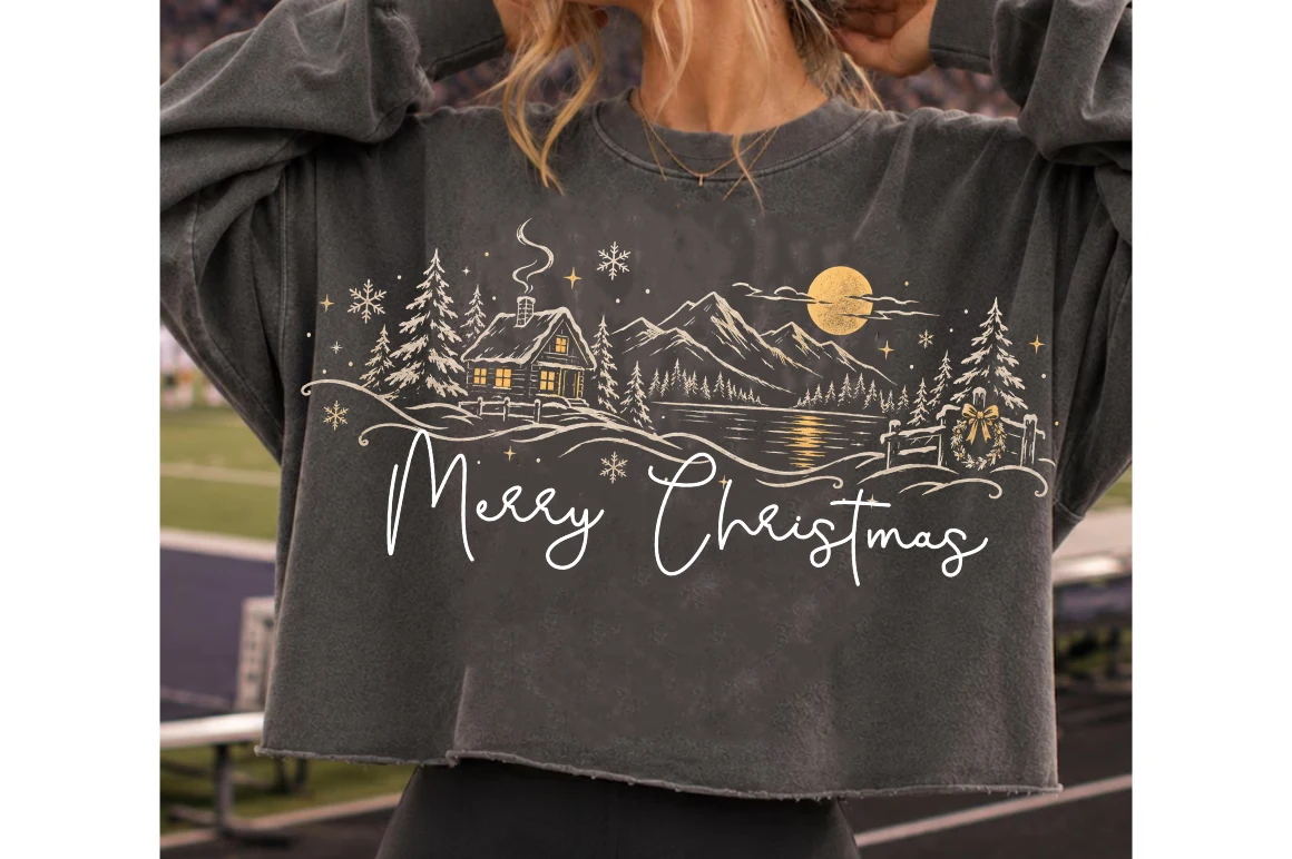 Merry Christmas PNG,Christmas PNG preview showing Christmas motifs with composition