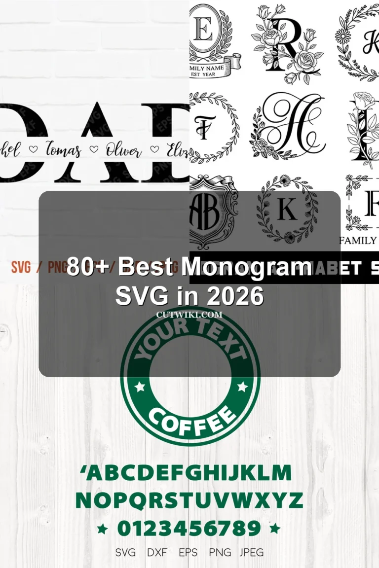 80+ Monogram SVG collection preview