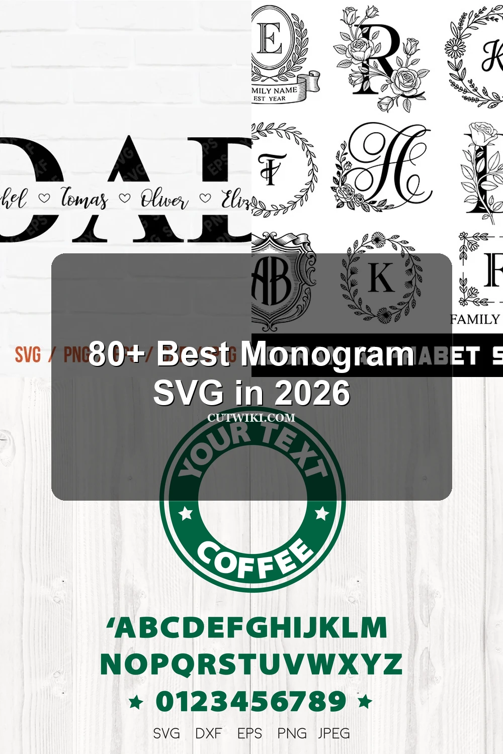 80+ Monogram SVG collection preview