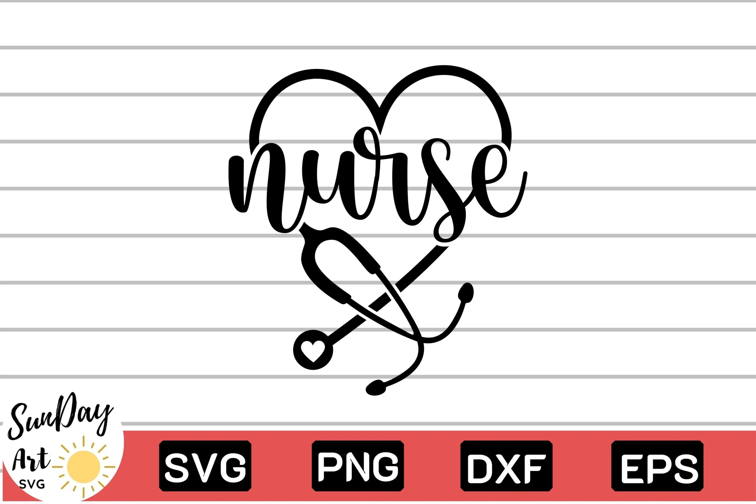 Nurse Life with Stethoscope Svg,Nursing featuring heart and stethoscope