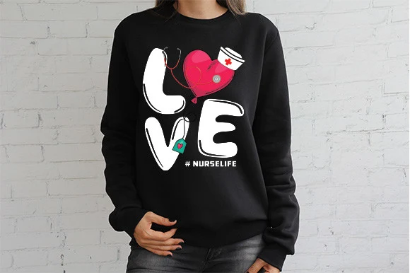 Nursing Student featuring heart balloon and stethoscope