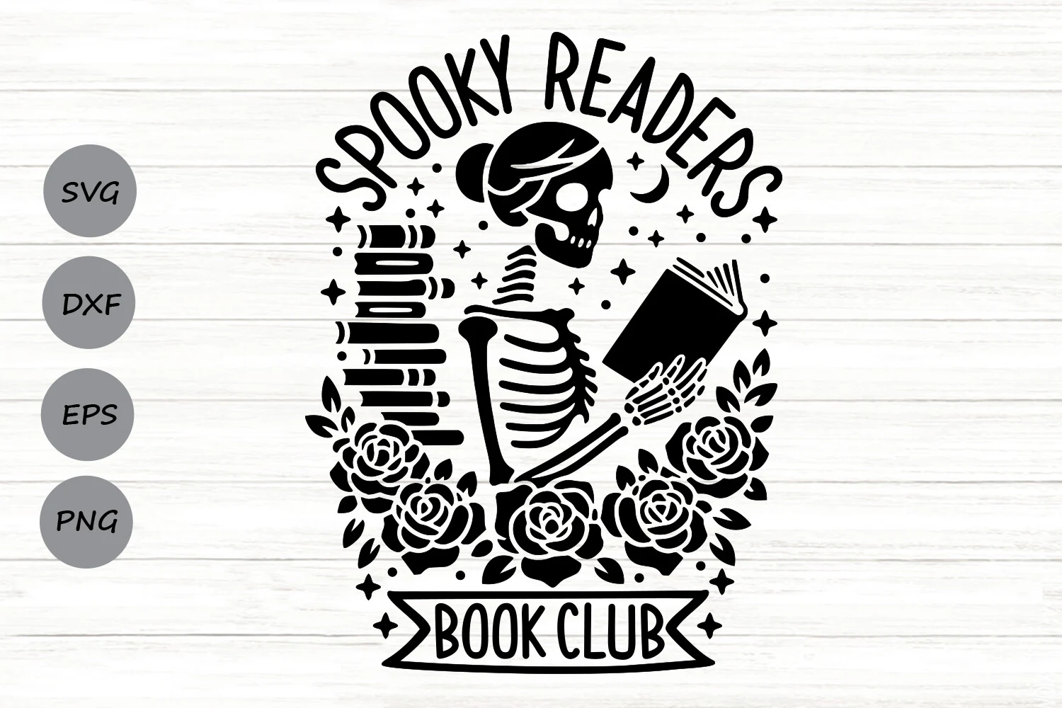 Spooky Readers Book Club Svg. SVG design preview