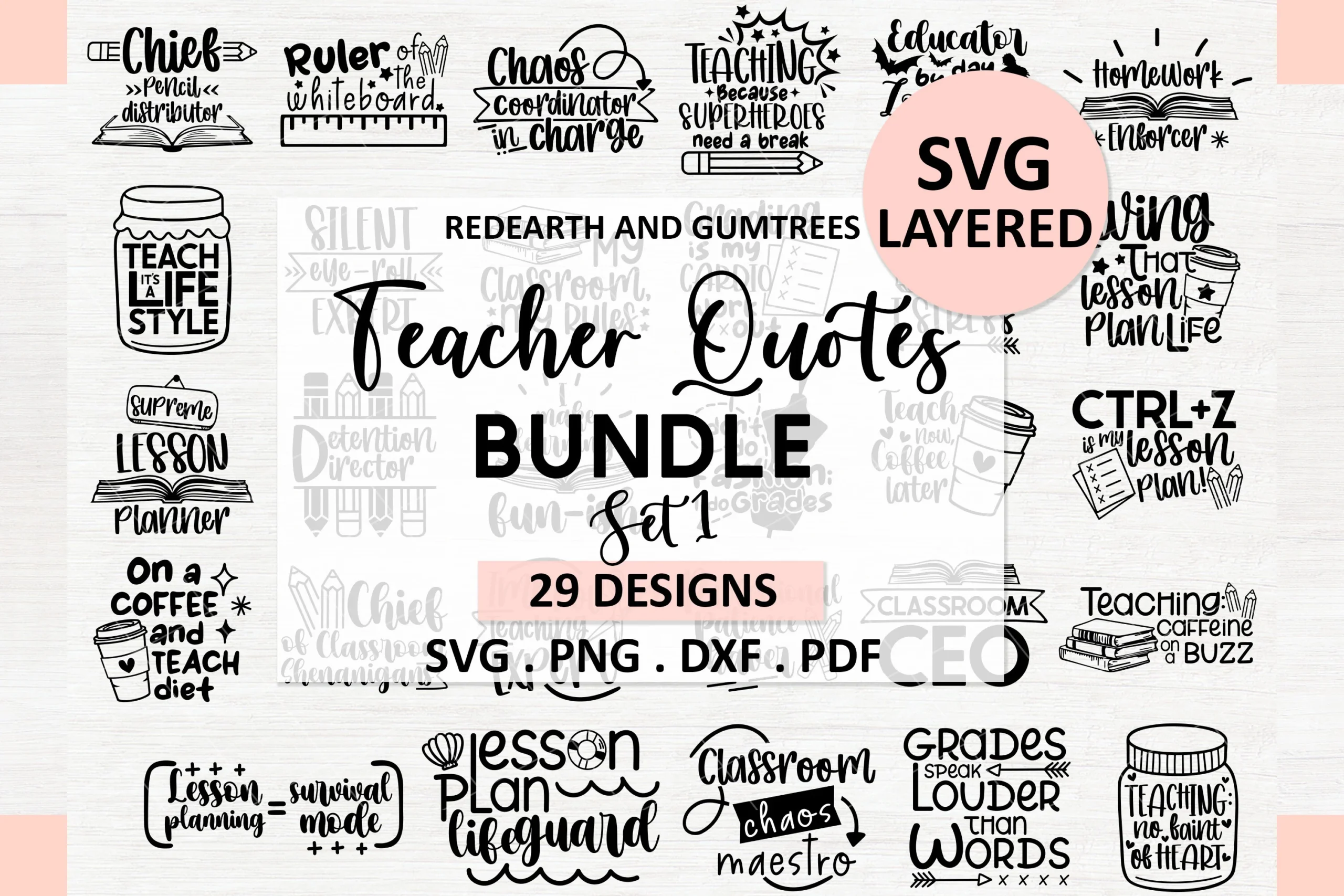 Teacher Svg Bundle,funny Sarcastic Quote featuring teachers and classrooms