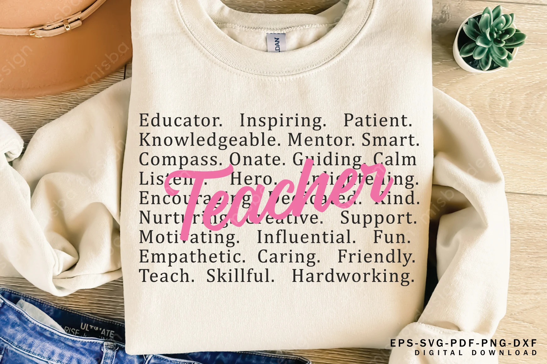 Teacher SVG PNG, Teacher Life SVG PNG featuring word cloud and teacher
