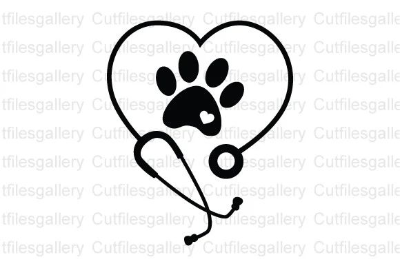 Vet Tech SVG, Veterinary Stethoscope SVG SVG design preview